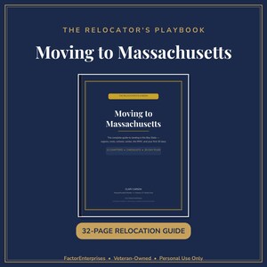 Moving to Massachusetts Guide | Relocation Ebook, Boston Housing Costs Schools Winter Tips | New England Moving Planner | Instant Download