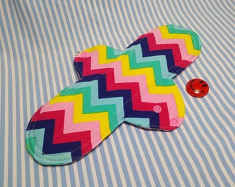 11" Heavy Flow Cloth Menstrual Pad, Reusable Cotton Period Pad
