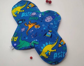 9" Reusable Cotton Cloth Pad: Moderate/Heavy Flow Sanitary Pad