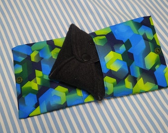 Mini wet bag, small wet bag,  Waterproof bag for cloth pads, made in Ukraine