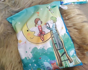 Reusable Waterproof Wet Bags, Large Wet Bags, wet bags for cloth pads, made in Ukraine