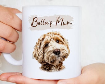 Personalised Dog Mum Mug - Dog Mum Gift, 30th Birthday Gift for Her, Pet Portait Mug, Dog Lover Gift, 30th Birthday Gift