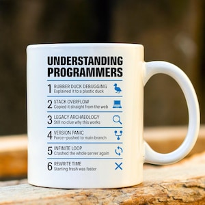 Understanding Programmers Mug – Funny Programming Gift, Sarcastic Coffee Cup for Programmer, Developer Humor Present for Him or Her