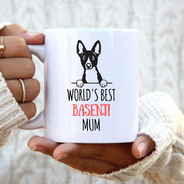 Weltbeste Basenji Mama. Basenji Tasse. Personalisiertes Geschenk für Sie. Basenji Geschenk. Geschenk für Mama. Geschenk für Frauen. Bester Freund Geschenk.