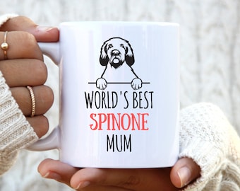 World's Best Spinone Mum. Spinone Mug. Personalised Gift for Her. Spinone Italiano Present. Gift for Mum. Gift for Women. Best Friend Gift.