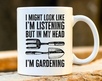 Vintage Gardening Mug - Gardener Mug, Rude Mug, Gardening Gift, Funny Gardening Mugs, Profanity Gift