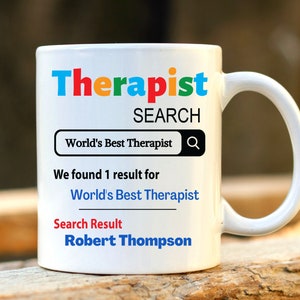 World's Best Therapist Mug. Personalised Therapist Gift. Therapy Student. Graduation Gift. Therapist Present.