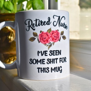 Retired Nurse Gift. Nurse Retirement Gift. Gifts for Nurses. Retirement Mug. Retired Nurse Mug. image 2