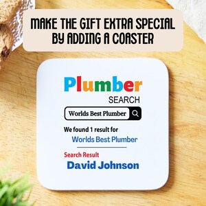 World’s Best Plumber Mug – Personalised Plumber Gift, Funny Plumbing Coffee Cup, Unique Gift for Tradesmen, Graduation or Thank You Present image 5