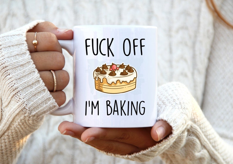 Fuck Off I'm Baking. Baking Mug. Baking Gift. Rude Mug. Baker Gift. Funny Chef Mugs. Profanity Gift. image 2