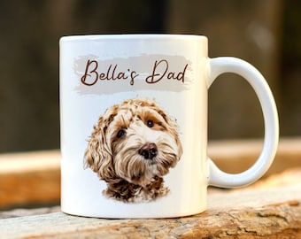 Personalised Dog Dad Mug - Custom Text Pet Mug, Dog Dad Gift, Gift for Him, Dog Lover Gift, Gift for Dad, Gift for Boyfriend