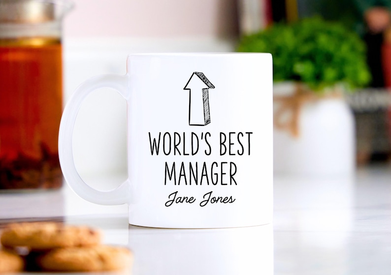 World's Best Manager Mug. Personalised Manager Gift. Gift for Manager