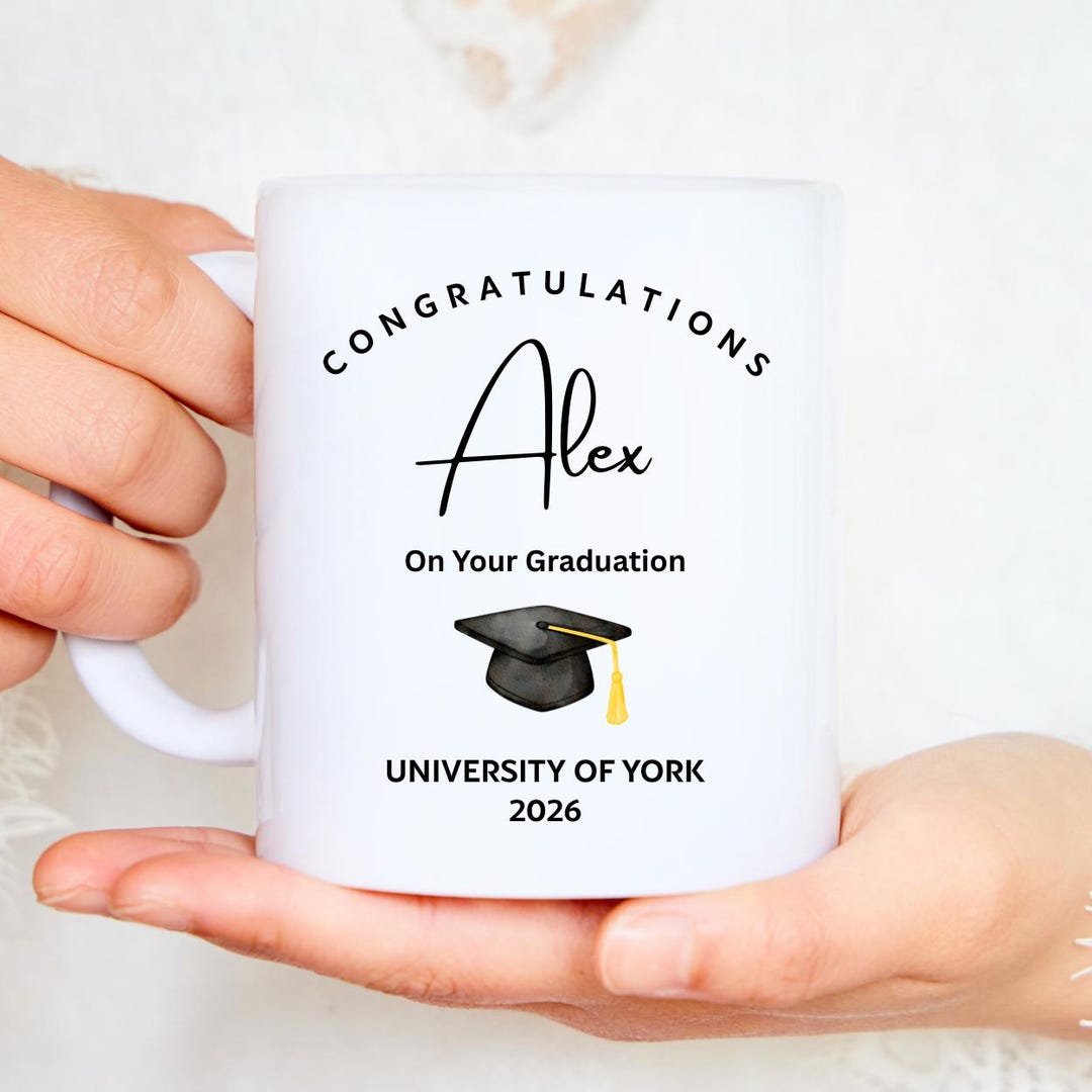 Personalised Graduation Mug – Custom Congratulations Graduate Gift ...