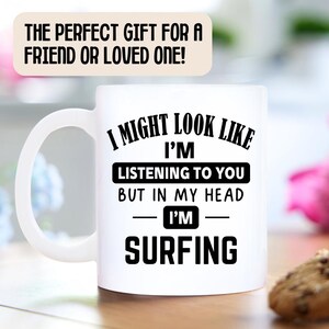 In meinem Kopf Surfen Becher - Surfer Geschenk, personalisierte Surf Geschenke, Geschenk zum 21 Bild 2