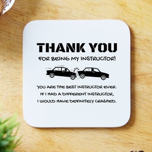 Driving Instructor Gifts. Thank You Driving Instructor. Driving ...