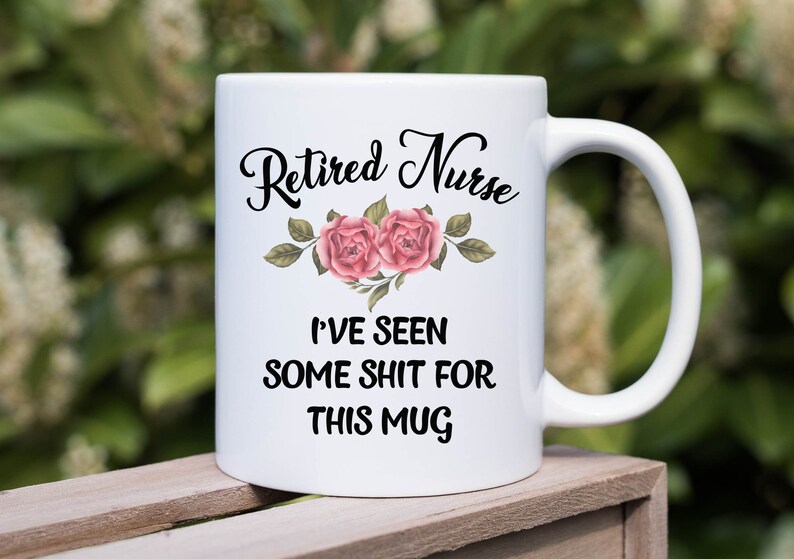 Retired Nurse Gift. Nurse Retirement Gift. Gifts for Nurses. Retirement Mug. Retired Nurse Mug. image 3