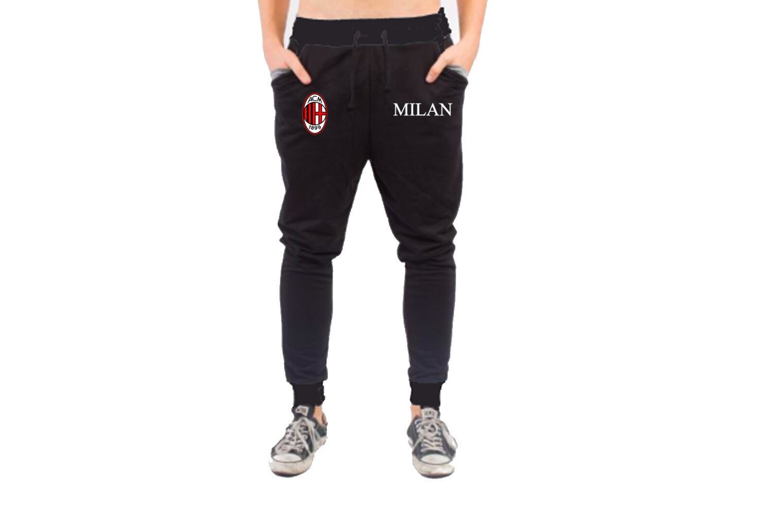 AC Milan Calcio Serie A Joggers Sweats Pants Sudadera | Etsy