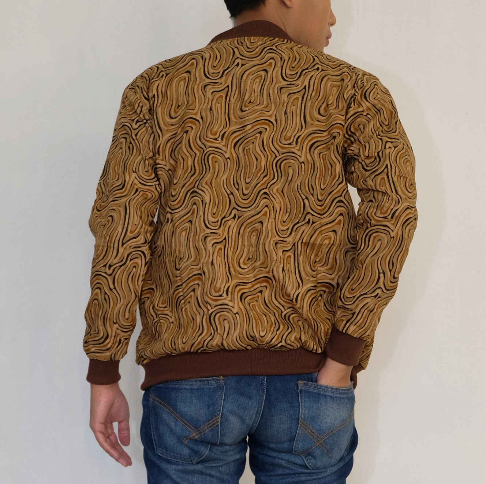 batik bomber jacket