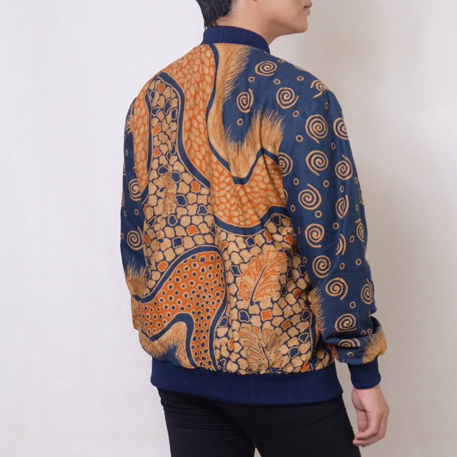 batik bomber jacket