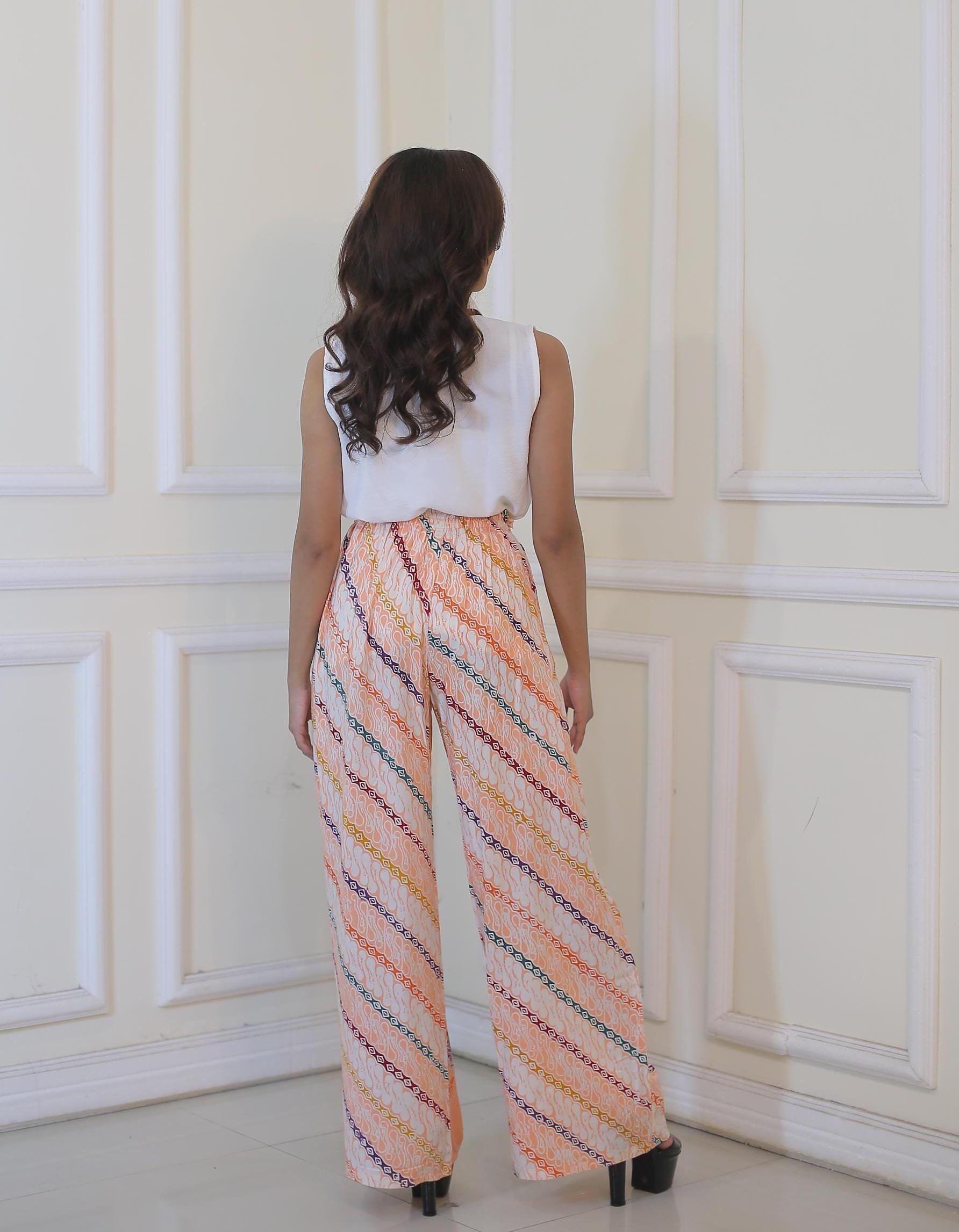 Batik Wide Leg Pants - Etsy