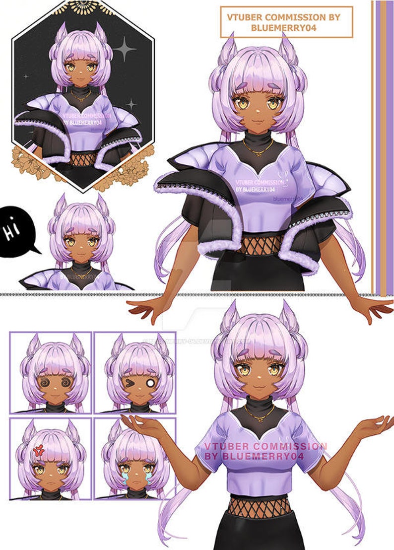 Vtuber ready to rig psd file / anime/drawing/paint/psd/anime/ | Etsy