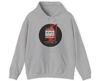 Leon's Frozen Custard, Milwaukee Wisconsin Unisex Heavy Blend™ Hooded Sweatshirt