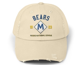 Milwaukee Bears - 1923 Negro National League - Milwaukee, Wisconsin Unisex Distressed Cap