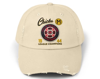Milwaukee Chicks AAGPBL Patch, Milwaukee Wisconsin Unisex Distressed Cap