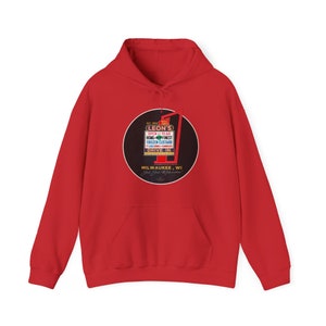 Leon's Frozen Custard, Milwaukee Wisconsin Unisex Heavy Blend™ Hooded Sweatshirt image 8