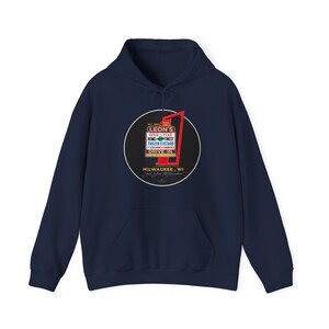 Leon's Frozen Custard, Milwaukee Wisconsin Unisex Heavy Blend™ Hooded Sweatshirt image 4