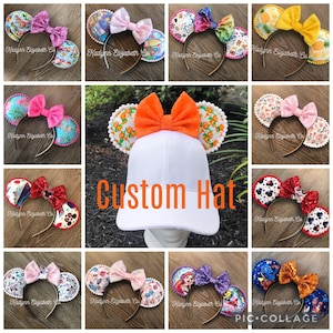Gorro con orejas de ratón, orejas de Mickey y Minnie Mouse, gorro de Mickey, orejas de ratón