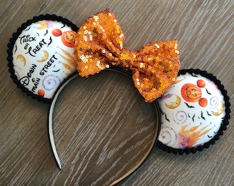 Halloween Mouse Ears, MNSSHP Mouse Ears, Mickey Minnie Mouse Ears