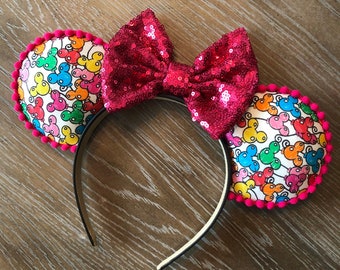 Balloon Mouse Ears, Birthday Mouse Ears, Mickey Minnie Mouse Ears
