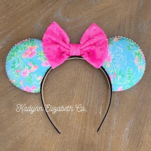 Lily Mouse Ears, Inspired Mouse Ears, Tropical, Mickey Minnie Mouse Ears
