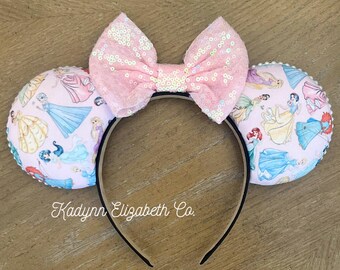 Princess Mouse Ears, Princess Minnie Mouse Ears, Mickey Minnie Mouse Ears