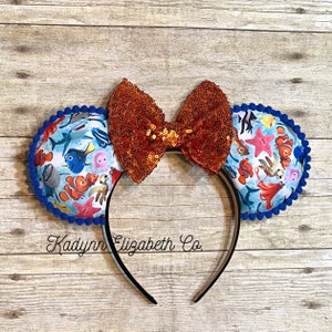 Finding Nemo Mouse Ears, Nemo Mouse Ears, Dory Mouse Ears, Mickey Minnie Mouse Ears