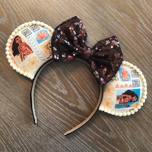 Moana Mouse Ears, Princess Mouse Ears, Tiki Mouse Ears, Mickey Minnie Mouse Ears