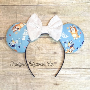 Bluey Mouse Ears, Bingo Mouse Ears, Mickey Minnie Mouse Ears