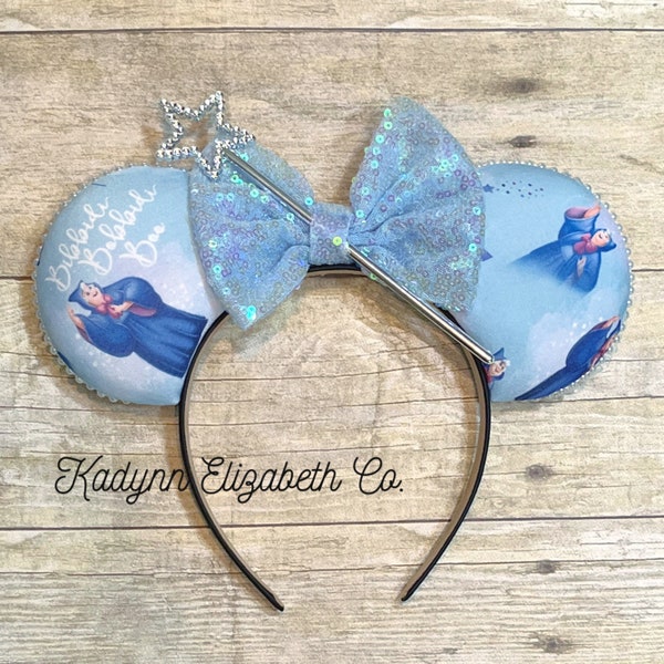 Fairy Godmother Mouse Ears, Cinderella Mouse Ears, Mickey Minnie Mouse Ears