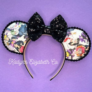 Villain Mouse Ears, Maleficent Mouse Ears, Mickey Minnie Mouse Ears