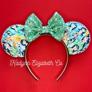 Mulan Mouse Ears, Princess Mouse Ears, Mickey Minnie Mouse Ears