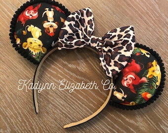Lion King Mouse Ears, Animal Kingdom Ears, Mickey Minnie Mouse Ears