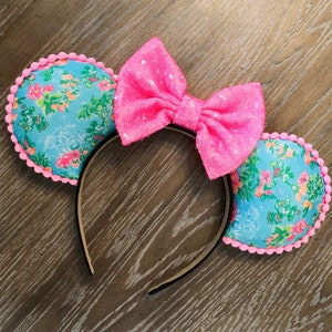 Lily Mouse Ears, Inspired Mouse Ears, Tropical, Mickey Minnie Mouse Ears