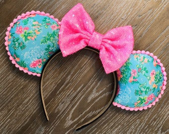Lily Mouse Ears, Inspired Mouse Ears, Tropical, Mickey Minnie Mouse Ears