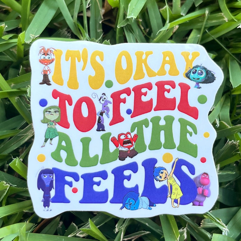 Inside Out Sticker, Mental Health Sticker, Mickey Minnie Sticker - Etsy