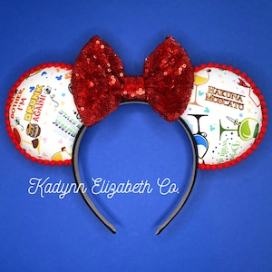 Wine Mouse Ears, Food and Wine Festival Ears, Mickey Minnie Mouse Ears