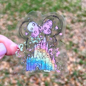 Disney Castle Sticker, Mickey Minnie Sticker