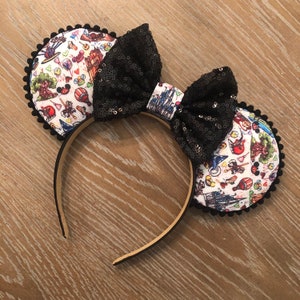 Magic Kingdom Mouse Ears, Mickey Minnie Mouse Ears, Disney Parks Mouse Ears, Epcot, Hollywood Studios