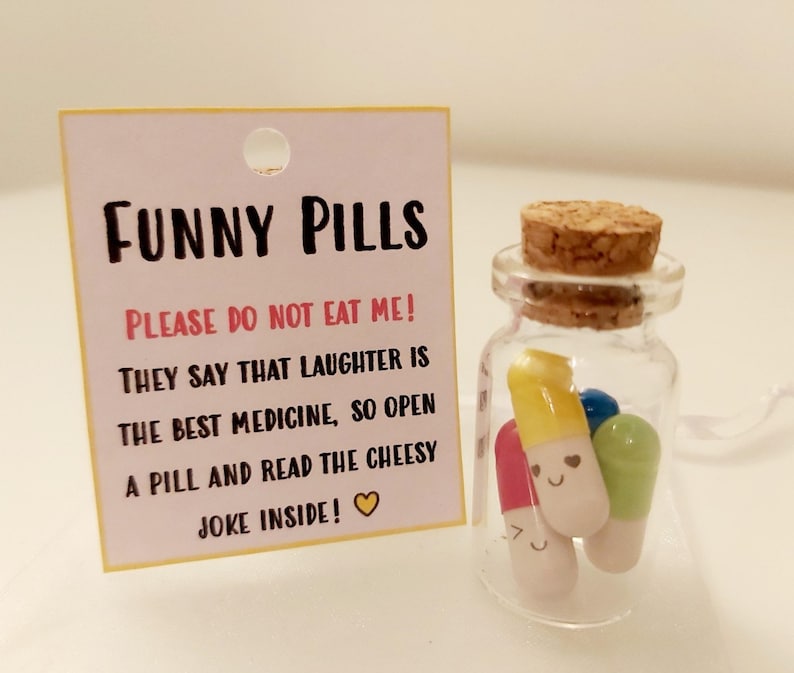 Personalised Funny Pills Secret Message in a Bottle Get Well Etsy