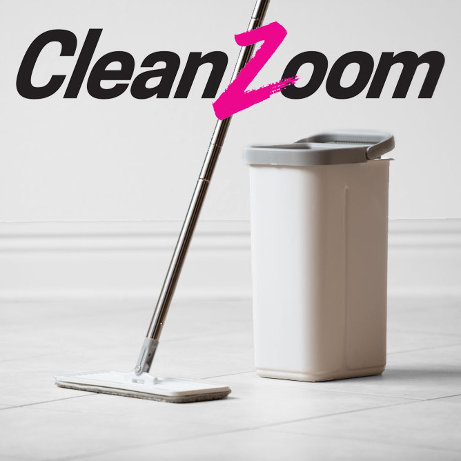 Cleanzoom Mop Bucket 360 Pivot Mophead Lightweight Spill Etsy